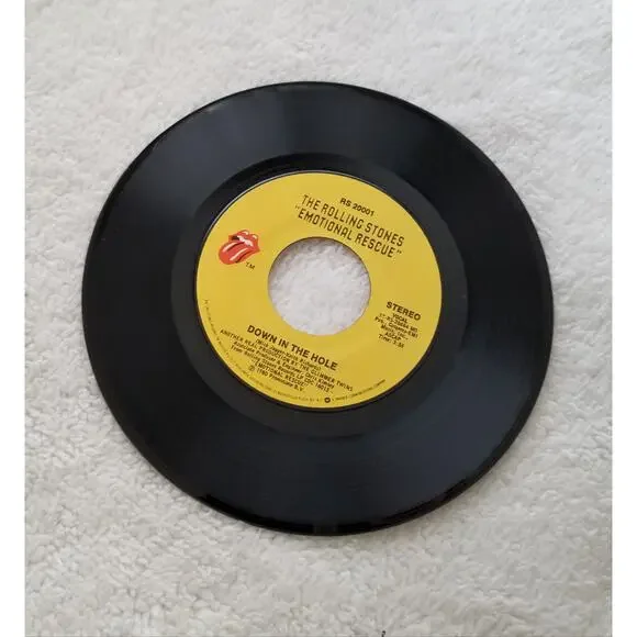 The Rolling Stones 80s vintage vinyl 45 Emotional Rescue - Picture 5 of 7